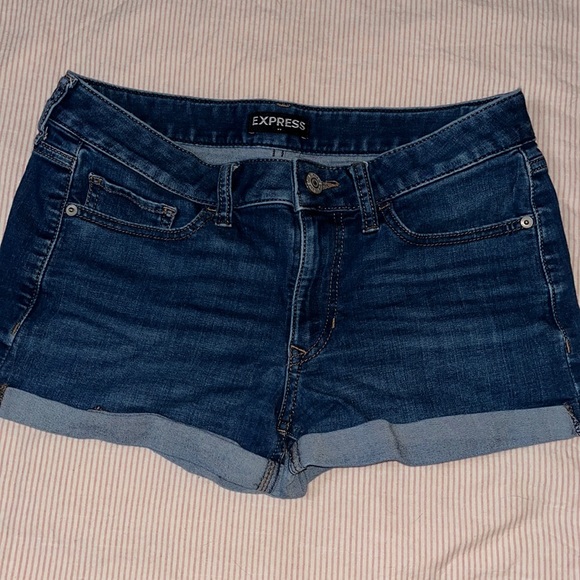 Express Shorts Express Denim Shorts Shortie Low Rise Size 6 Poshmark